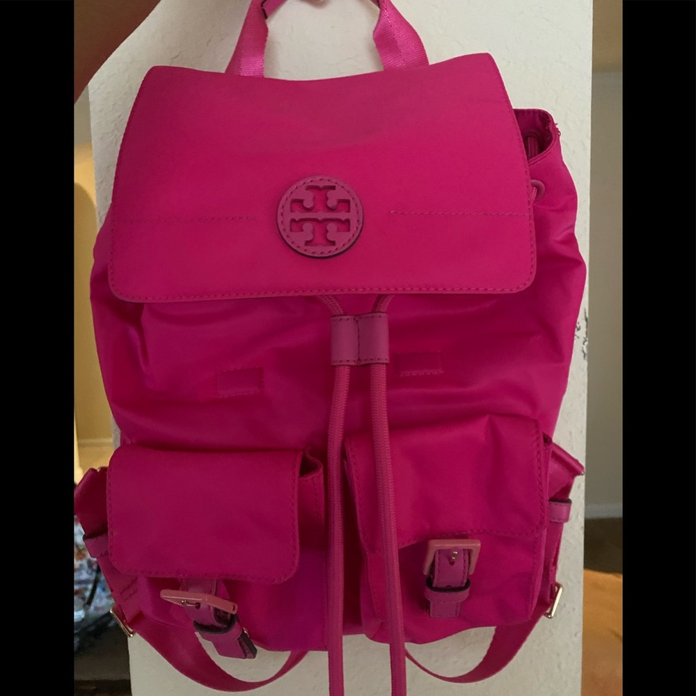 Nylon Neon Pink Quinn Backpack💖